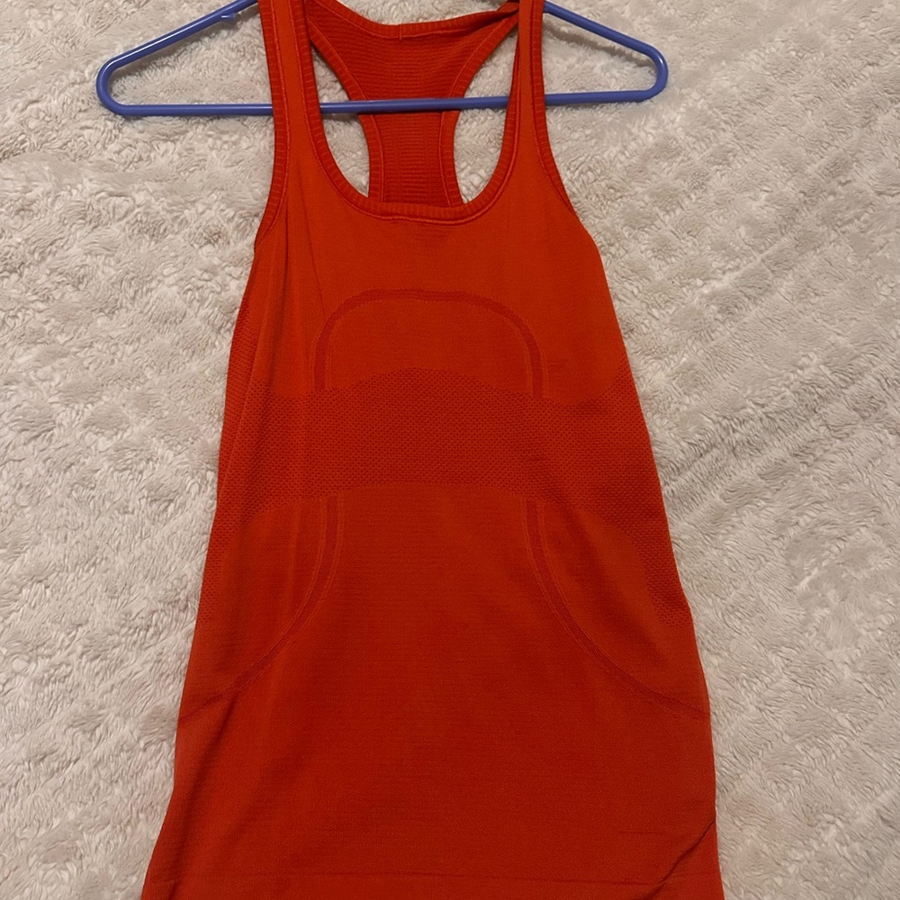 lululemon athletica Orange Swiftly Racerback Tank